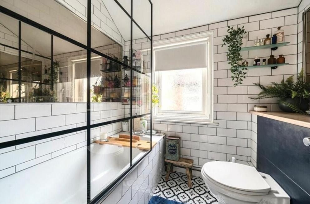 Crittall style shower bathroom