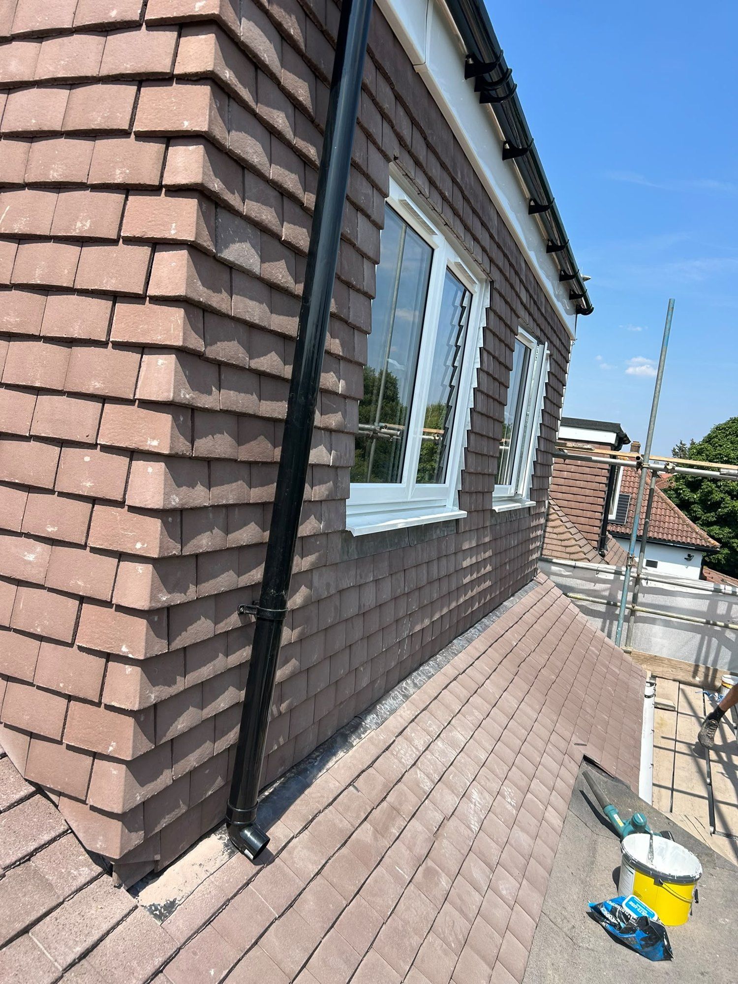 Dormer tile hanging