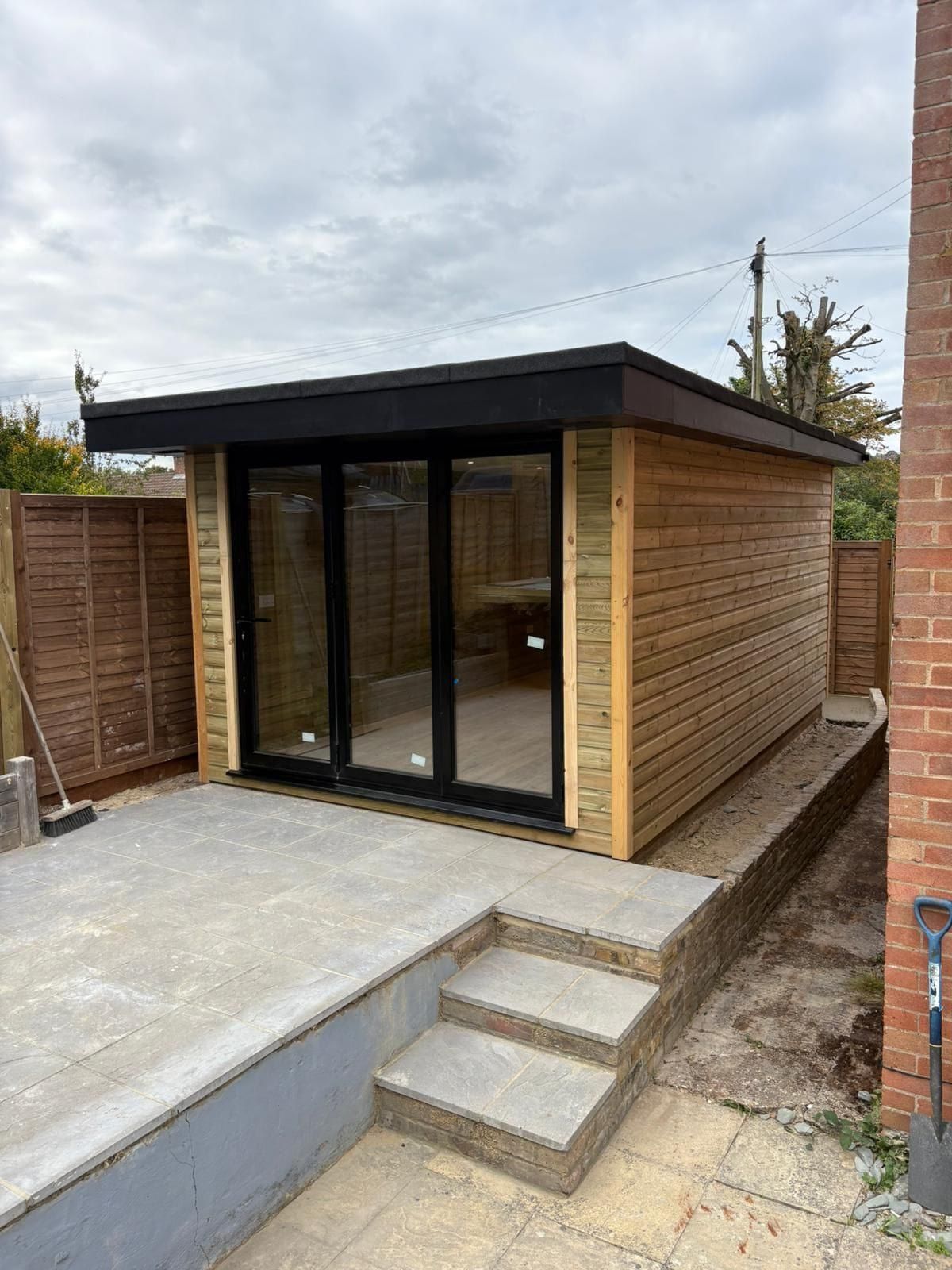Garden room bifold doors