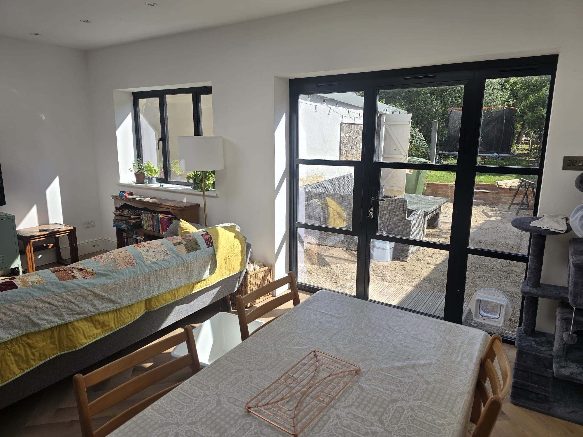 Patio doors onto the garden