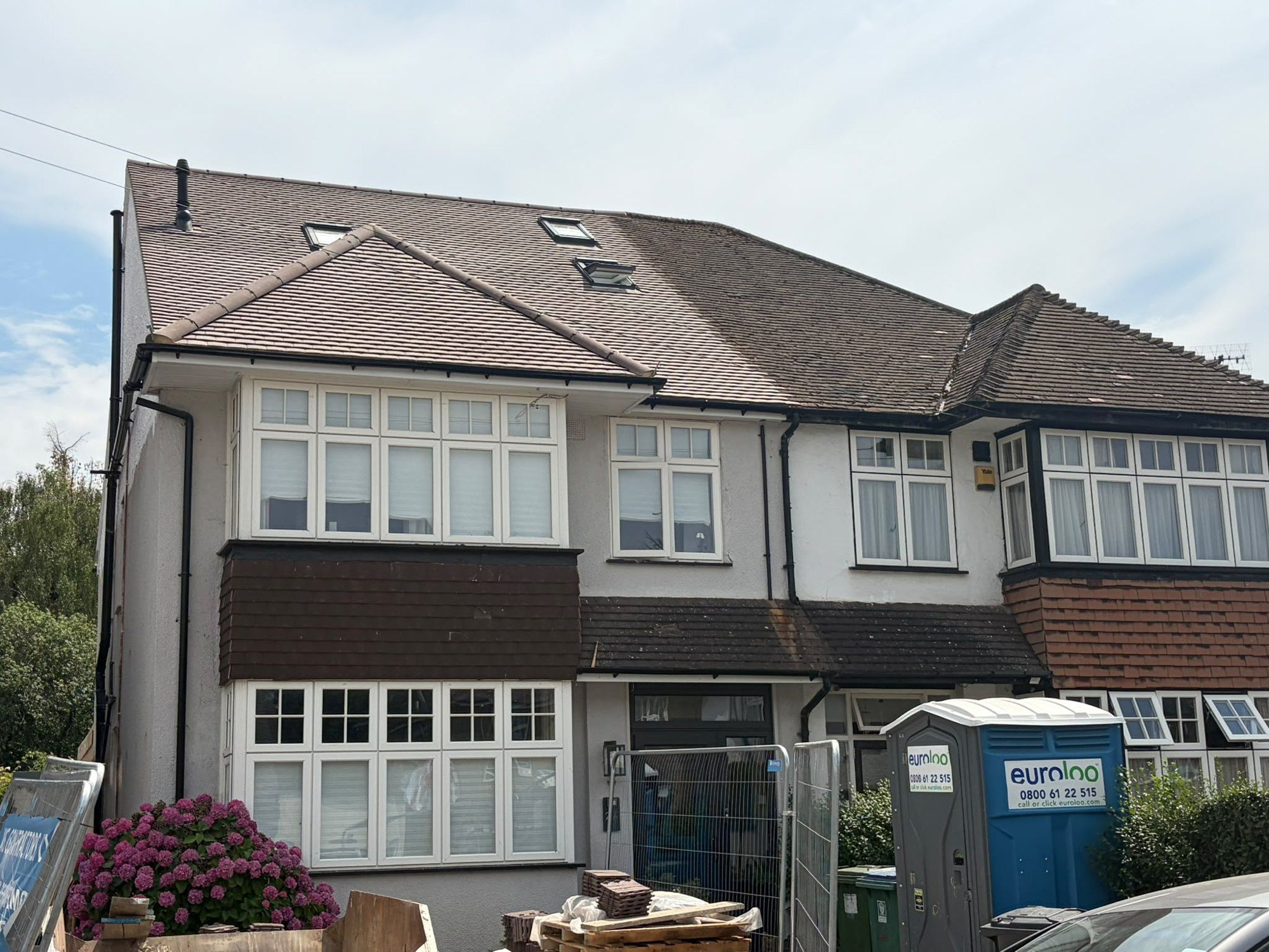 Semi-detached house with a new dormer loft conversion