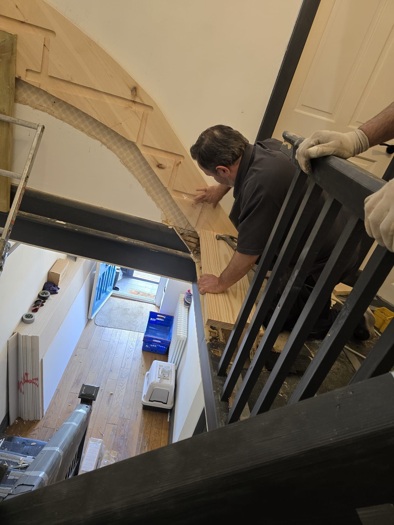 Loft staircase installation