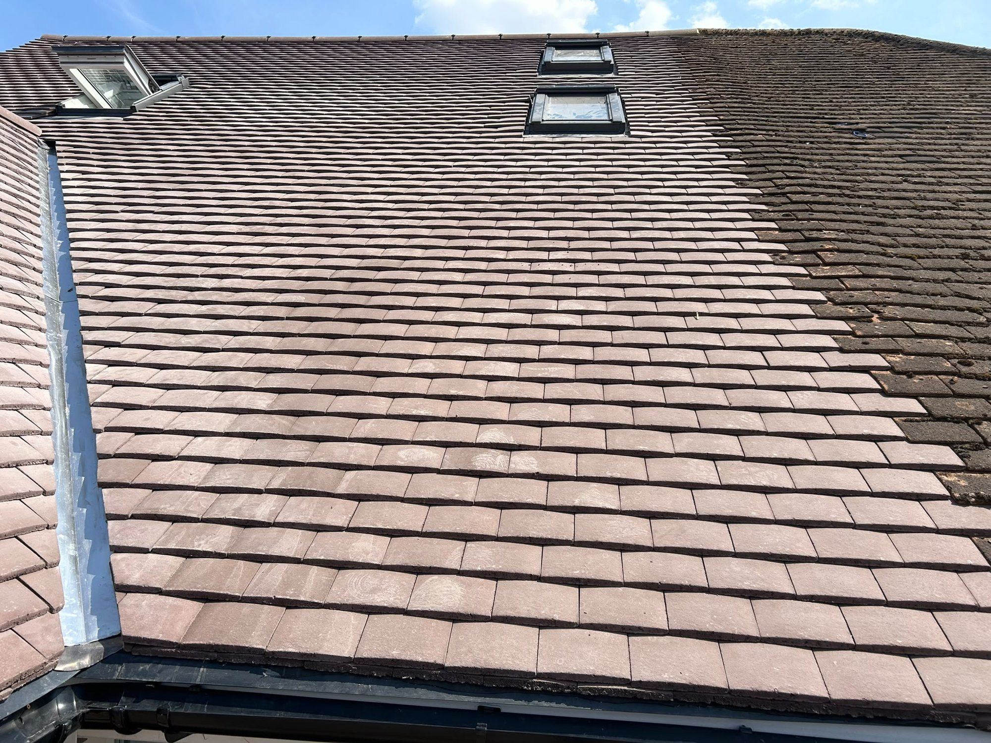 New tiled roof