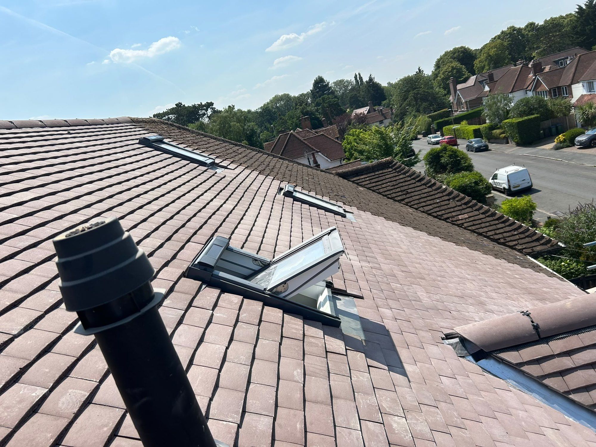 Roof velux windows